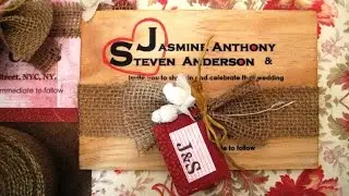 Handmade Wedding Invitation | Transfering printed Designs onto Wood