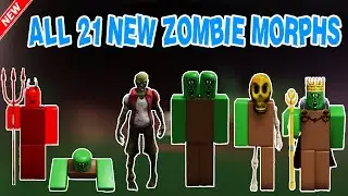 HOW TO GET ALL *21 NEW ZOMBIE MORPHS* in Find The Zombie MORPHS - UPDATE
