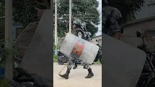 APF Nepal finally on action🤛🙏 #nepalpolice #aandolannews #fight #youtubeshorts #ghorahi #dang