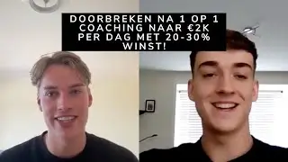 Dave brak door na 1-op-1 coaching en draait nu &euro;2K+ per dag met 20-30% winst...