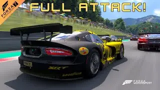 Going full attack from the back after a shunt | Mugello Circuit | Dodge Viper | Forza Motorsport