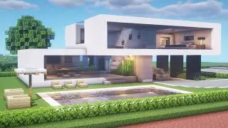 Minecraft Tutorial | Modern House | Gracium - Modern City #10