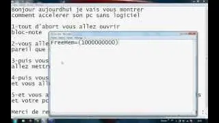 TUTO comment accelerer son pc sans logiciel