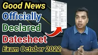 Nios DateSheet Officially Declared | Exam October 2022