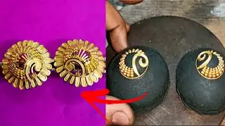916 Hole Mark Pure Gold Tops  Earrings Making Process | Gold Jewellery Making Process