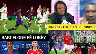 Кимберли критикует Винисиуса и болельщиков, крупная победа Барселоны над Копенгагеном (4-1), Бенф...