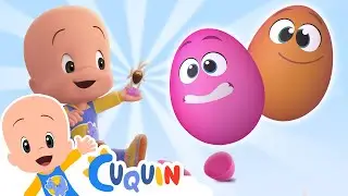 Songs in the insect surprise eggs | Ready? Set? Go balloon car race | Learning | Cuquin | Kids