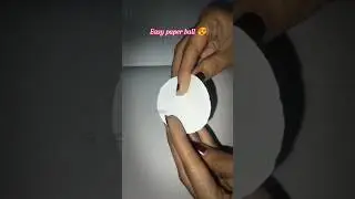 #easy paper ball 🏀 making #diy # paper diy easy 😍 # new craft design