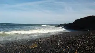 Waves at Table Head Beach Sept 20 2019 Glace Bay, Nova Scotia, Canada