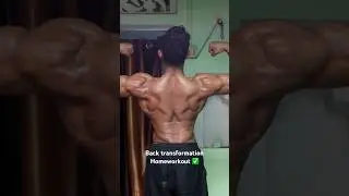 3 years homeworkout body transformation natural diet budget 1200 months #backworkout #bodybuilding