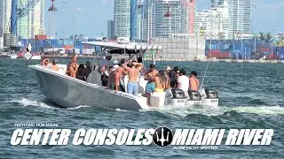 Just Center Consoles / Miami River Boat Action / The River Never Disappoints. Yachtspotter