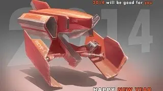 Digital painting process : Sci fi aircraft