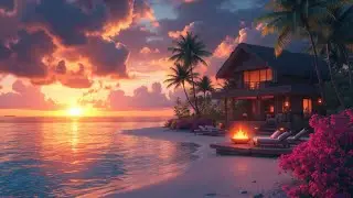 Tropical Sunset Bossa Nova Jazz 🌴 Relaxing Jazz Music for Paradise