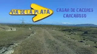 Camino de Santiago. Vía de la Plata y Camino Sanabrés en bicicleta. Casar de Cáceres-Carcaboso