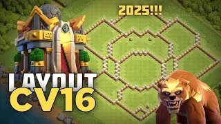 LAYOUT CV16 PARA INICIAR BEM EM 2025 - CLASH OF CLANS 2025
