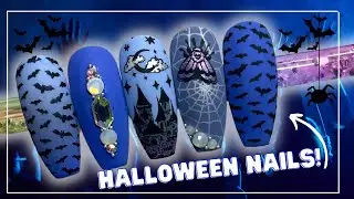 SPOOKY HAUNTED HOUSE HALLOWEEN NAIL ART DESIGN| NAIL STAMPING| MADAM GLAM