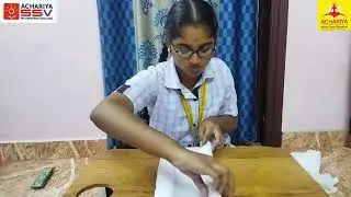 Rani Monisha | Grade 8 | Towel turtle 🐢| Bring Home Activity | Achariya SSV