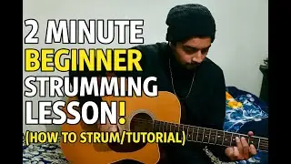 3 Beginners Strumming Patterns for Acoustic Guitar ~ Easy Guitar Lesson (Hindi)