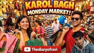 Karol bagh Monday market🤩Cheapest market Delhi karolbagh #explore #cheapestmarket #delhimarket #vlog