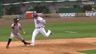 SF@CHC: Cubs win challenge on call at first in 4th