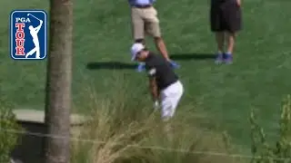 Si Woo Kim&rsquo;s stunning eagle chip shot from the cart path | THE PLAYERS 2020