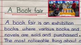 A Book Fair paragraph/essay || 20 lines on A Book Fair || A book Fair writing in English