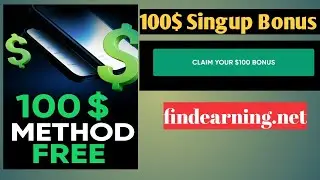 100$ signup bonus method trading.com | 100$  free Update Trading Method | online earning video