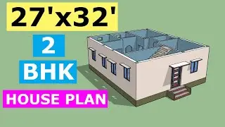 27x32House Plans Design ll 864 SqFt Floor Plan Design ll