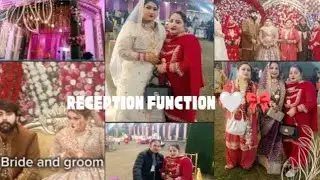 Reception function 🤍🎀|| aaj gyi pooja ke sasural ✨|| #familytime #viral #trending #vlog #youtube 