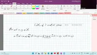 Lecture 1:  R تعريف الفضاء المتري مع الامثلة الدالة المترية القياسية على
