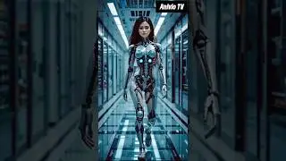 Stunning Robot Girl Walking in Futuristic Lab 🤖✨ | Sci-Fi Animation Short