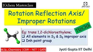 Improper rotation| Rotation Reflection Axis |S3 & S5 axis operations| Dnh point group| Spectroscopy
