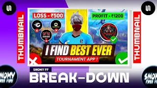 @SNOMYFF thumbnail break-down 😙 | snomyff jaise thumbnail kaise banaye 🤧😱