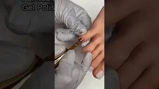 Perfect fall nails for pedicure #nails #shorts #pedicure