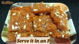 3 Ingredients - Carrot Fudge Bar  - - Carrot Burfi / Gajar Barfi Recipe / Easy Sweet recipe