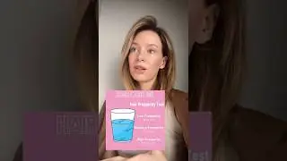 Тест на степень пористости волос #уходзасобой #porosity #haircare #selfcare #beauty #блонд #blonde