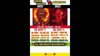 Kantara  Vs  Kantara Chapter 1 Day 16 Box Office Collection #tranding Rishab Shetty