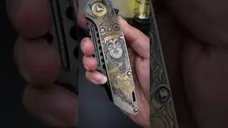 Складной нож флиппер M390 Titanium + DLC folding flipper knife #shots #нож #knife #edc #outdoors