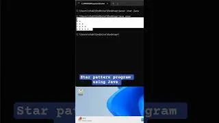 Program 4: star pattern program| star pattern using Java #youtube #shortsfeed #jaishreeram #shorts