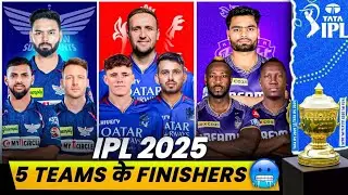 IPL 2025 Top 5 Best Finisher Teams || Strongest Finishers Teams of IPL 2025 #ipl2025 #cricket