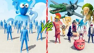 BRAINROT MEME TEAM vs RANDOM UNITS TEAM 🔥 Totally Accurate Battle Simulator TABS