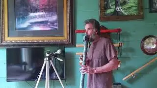 Native American G bass flute with extra octave