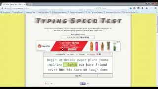 Typing Speed Test - 78 WPM
