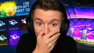 OPENING *LUCKY* GOLDEN GIFT BASKETS IN ROCKET LEAGUE!