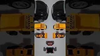 Black Car vs Yello Truck Jcb #shorts #funny #trend #satisfying #toys