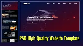 How to Create PSD Web Template Design in Photoshop | UI Design complete Tutorial