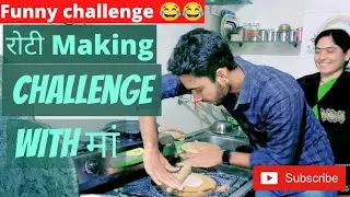 Roti making challenge with mom || funny challenge  😂 || Freaky Deepak