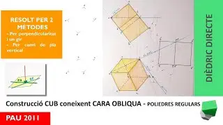 Saps com treballar amb els POLIEDRES REGULARS❓👉 comencem amb el CUB - PAU 2011 - Dièdric directe
