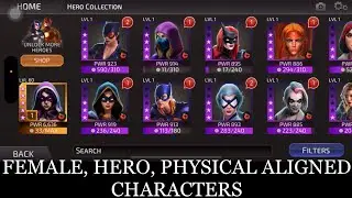 DC Legends Character Reviews: Female, Hero, Physical Affinity Aligned Characters