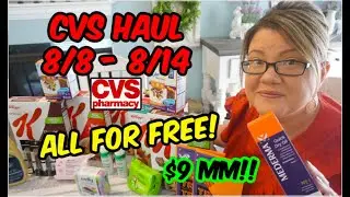CVS HAUL (8/8 - 8/14) 19 ITEMS FOR FREE & $9 MONEYMAKER! 💃